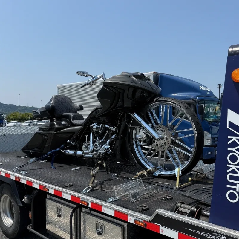 カスタムバイクの保険レッカー搬送