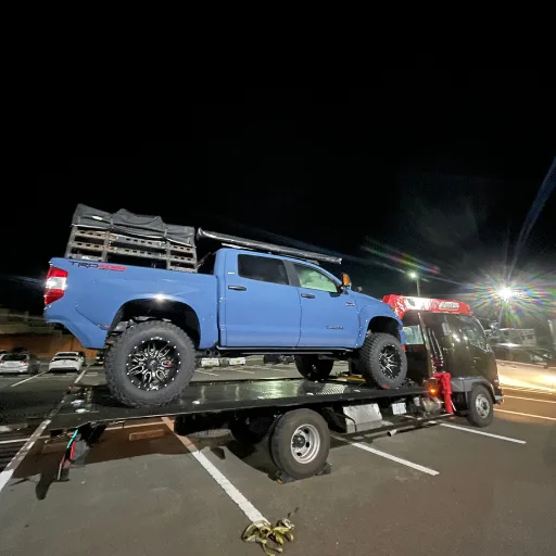 外車や車高の低い車両の搬送