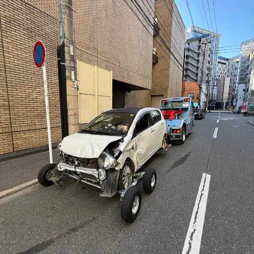 レッカー車での搬送